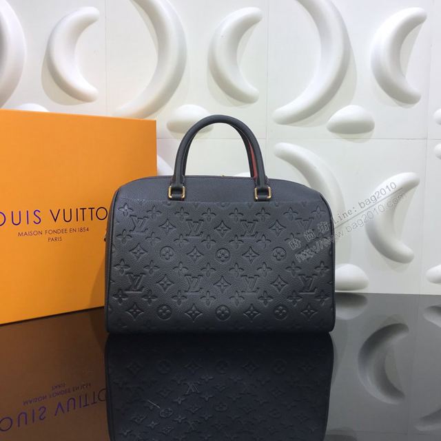 LV包 LV女包 M42406 Speedy30手袋 LV牛皮壓花手提包 LV單肩斜挎包  ydh3186